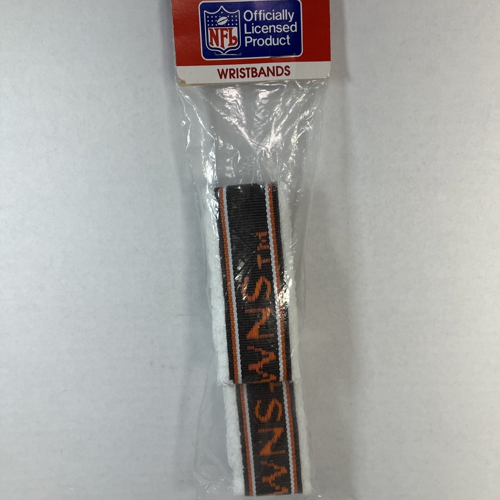 Vintage Cleveland Brown Sweat Wrist Brands NFL New Sealed Bracelet